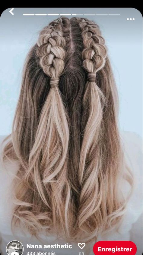 French Plaits, Half French Braids, Hairstyle Medium, Diy Hairstyle, Diy Hairstyles Easy, Hair Extension Brands, Gorgeous Braids, French Braids, Real Human Hair Extensions