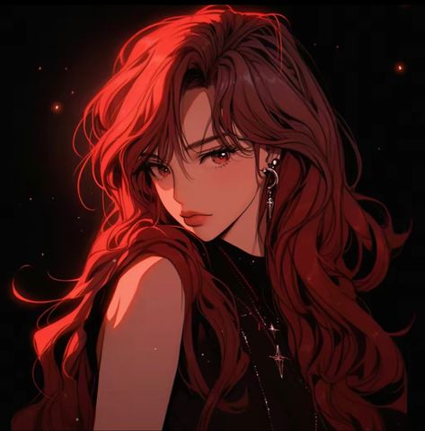 Anime Redhead, Red Hair Cartoon, Anime Red Hair, Redhead Art, Red Hair Woman, Girls With Red Hair, Anime People, Digital Art Anime, Cute Art Styles