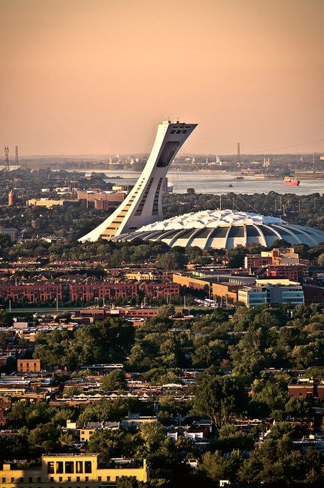 Olympic Stadium Montreal, Visit Montreal, Canada Montreal, Canada Eh, Olympic Stadium, O Canada, Of Montreal, Unique Buildings, Montreal Quebec