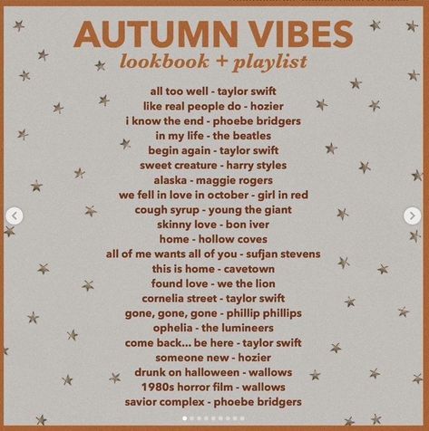 Fall Playlist, Herbst Bucket List, Fall Songs, Playlist Music, Playlist Names Ideas, Fall Music, Fall Mood Board, Playlist Ideas, Crop Circle