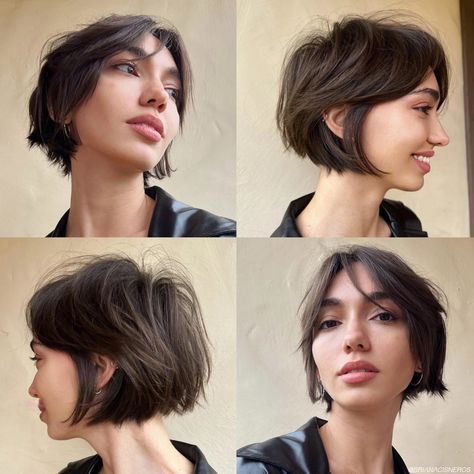 Kort Bob, Edgy Short Haircuts, Hot Haircuts, Tapered Hair, Really Short Hair, Hair Inspiration Short, Short Bob Haircuts, 짧은 머리, Short Hair Updo