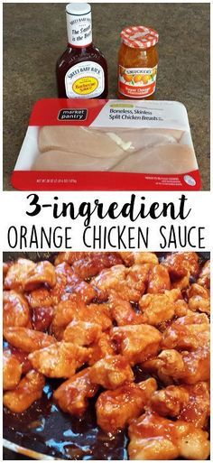 3-Ingredient Orange Chicken Sauce Recipe - This was SO easy and my husband requests it weekly! Orange Chicken Sauce Recipe, 3 Ingredient Orange Chicken, Orange Chicken Sauce, Chicken Sauce Recipes, Chicken Sauce, Mapo Tofu, Cheese Puffs, Meat Loaf, Sauce For Chicken