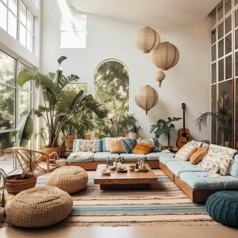 18 Boho Living Room Ideas - Embrace Eclectic Home Decor Elegance Portuguese Living Room, Mexican Sofa, Mexican Boho Decor, Stylish Apartment Decor, Boho Living Room Decor Ideas, Meditation Room Design, Boho Modern Living Room, Boho Living Room Ideas, Earthy Living Room