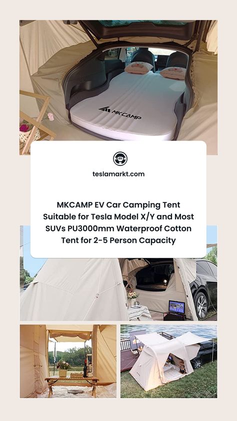 EV Car Camping Tent | Tesla Model Y Tent | Tesla Model X Tent | Tesla Camping Accessories Tesla Camping Model Y, Tesla Camping, Car Camping Tent, Car Tent Camping, Tesla Accessories, Car Tent, Roof Tent, Column Design, Tesla Model X