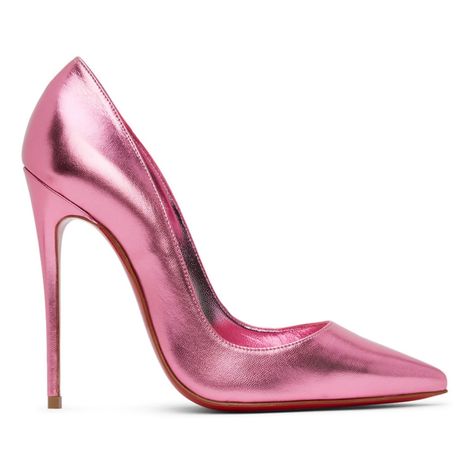 Christian Louboutin So Kate 120mm Heels In Confettis Size: 37.5 Condition: Nwt Buffed Calfskin Heels In Pink. Pointed Toe Covered Stiletto Heel Signature Red Leather Sole Heel: 4.75 In Supplier Color: Confetti/Lin Confettis Leather. Made In Italy. Christian Louboutin Heels Pink, Sparkly Louboutin Heels, Pink Pointed Heels, Pink Louboutin Heels, Pink Stilletos, Loubiton Heels, Pink Stiletto Heels, Louboutin Hot Chick, Stunning Heels