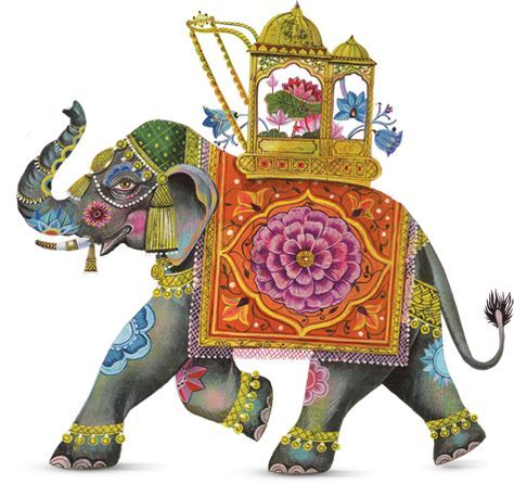 Indian Elephant Art, Elefante Hindu, Rajasthani Painting, Mughal Art Paintings, Rajasthani Art, Indian Illustration, Elephant Illustration, Pichwai Paintings, Blanket Ideas