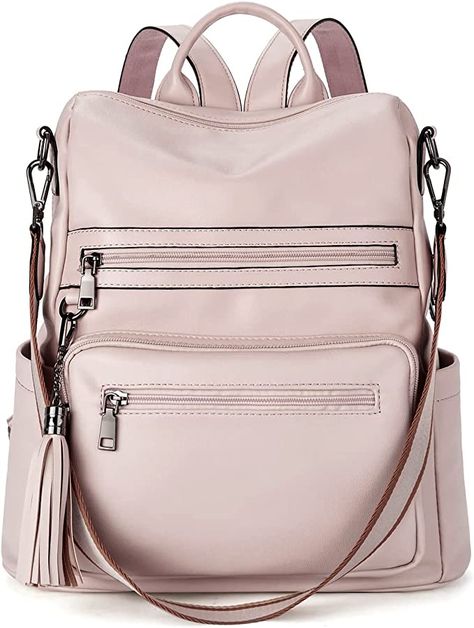 This is a must have backpack. It fits up to a 14 inch labtop/tablet. Perfect for on the go! Large Travel Backpack, Tassel Making, Womens Backpack Purse, Backpack College, Large Backpack Travel, Bag With Tassel, Clear Backpack, Pink Clothing, Mini Backpack Purse