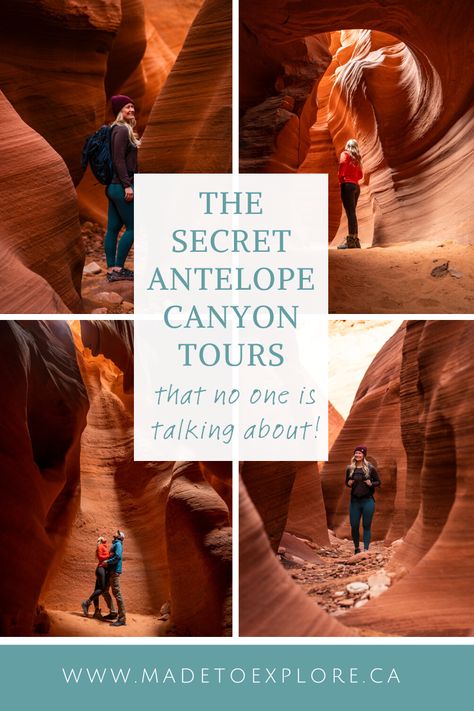 The Secret Antelope Canyon Tour No One is Talking About! Keep reading for two incredible options for seeing Antelope Canyon in Page Arizona without the crowds or a tour to Upper or Lower Antelope Canyon! This blog post covers one tour option, Antelope Canyon X, and one free self guided kayak tour via Lake Powell! #antelopecanyon #travelarizona #madetoexplore Las Vegas, Kayak Antelope Canyon, Antelope Canyon Tours, Antelope Canyon Outfit, National Geographic Cover, Utah Fall, Upper Antelope Canyon, Antelope Canyon Arizona, Page Az