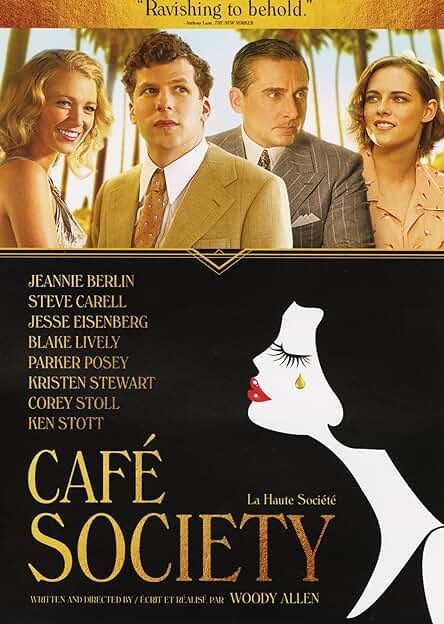 Amazon.com : cafe society Corey Stoll, Parker Posey, Piano Jazz, Jesse Eisenberg, Beau Film, Cafe Society, Kim Basinger, Blu Ray Movies, Steve Carell