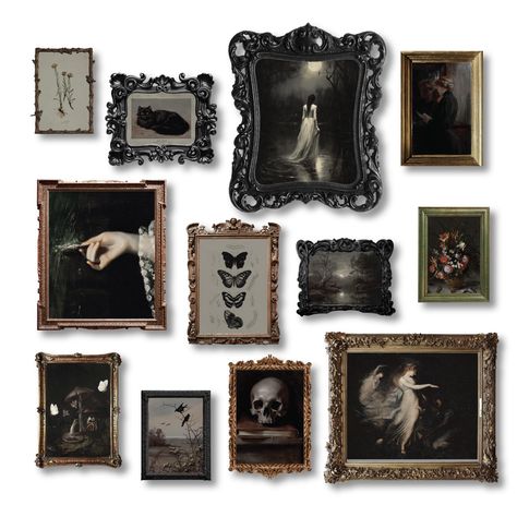 PRICES MAY VARY. Mystique Dark Academia Room Decor Set: Transform your space into a haven of scholarly elegance and mysterious charm with our Dark Academia Room Decor Collection. This set is your gateway to an ambiance filled with dark academia wall decor, gothic home decor, and the unique allure of witchy decor aesthetics. Set Includes: Dive into a curated assortment of Dark Academia Posters, and Halloween Decor, alongside Gothic Wall Decor and Goth Decor pieces with 3 pcs 8x10 inch, 4 pcs 5x7 Dark Living Room Wall Art, Gothic Vintage Bedroom, Thrifted Gothic Decor, Professional Halloween Decorations, Moody Witchy Decor, Art Covered Walls, Vintage Frame Wall Art, Goth Inspired Home Decor, Wall Art Gothic