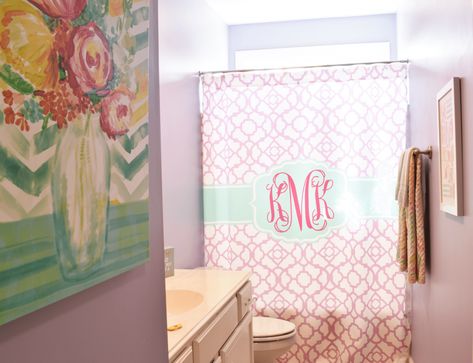 How to Take Your Tween's Bathroom from Boring to Beautiful! | Good Life Wife Bathroom Ideas Pink, Girl Bathroom, Mermaid Sign, Pink Bathroom Decor, Girls Bathroom, Pink Bathroom, Annie Sloan Chalk Paint, Budget Fashion, Pretty Design