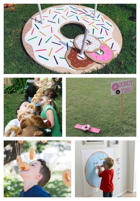 Donut Grow Up Diy Decorations, Sweet Six Party, Two Sweet Birthday Games, Food For Donut Themed Birthday Party, First Donut Birthday Party, Donut Grow Up 3rd Birthday Party, Donut Birthday Decorations, Do Not Grow Up Birthday Party, Two Sweet Party 2nd Birthday Diy