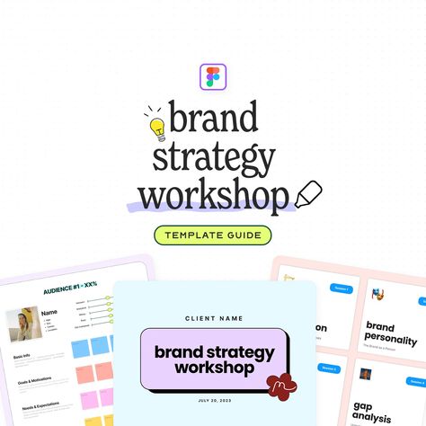 Brand Strategy Templates, Workshop Template, Branding Workshop, Tech Conference, Brand Strategy Template, Conference Ideas, Workshop Design, Content Ideas, Instagram Post Template