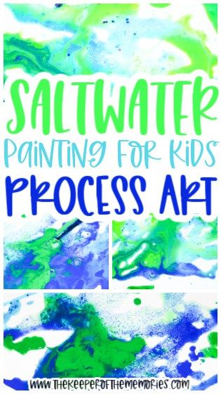 Explore visual arts and fine motor skills with your preschool-age learners using this Ocean Salt Painting for Kids! It's an engaging and hands-on way to learn about the ocean while experimenting with salt and watercolor chemical reactions. Check out this salt art painting for kids today! #ocean #preschool #saltpainting #paintingforkids Ocean Art Preschool, Ocean Preschool Theme, Salt Painting For Kids, Watercolor Salt, Ocean Activities Preschool, Ocean Preschool, Ocean Lesson Plans, Process Art Preschool, Summer Preschool Themes