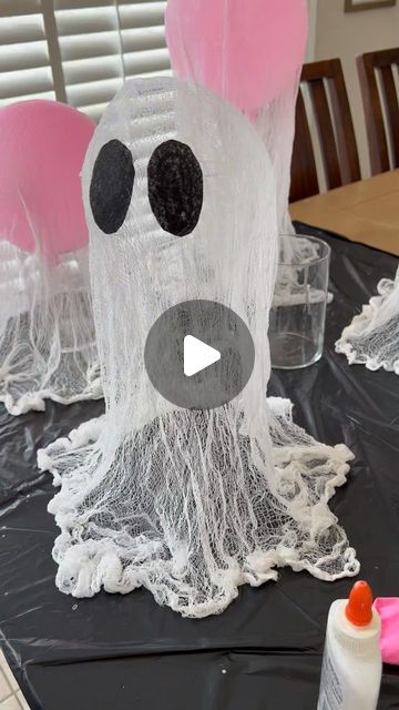 Cheesecloth Ghost, Cup Of Water, White Glue, Cheese Cloth, White Colour, Do Love, Glue, Ghost, Thing 1