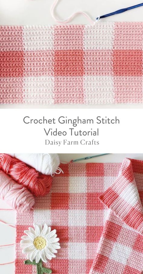 Dreamcatcher Dreams Baby Blanket-Soft Sea Breeze Baby Blanket Crochet Gingham, Mode Crochet, Crochet For Beginners Blanket, Blanket Knitting, Beginners Knitting, Haken Baby, Chale Crochet, Crochet Stitches Tutorial, Crochet Instructions