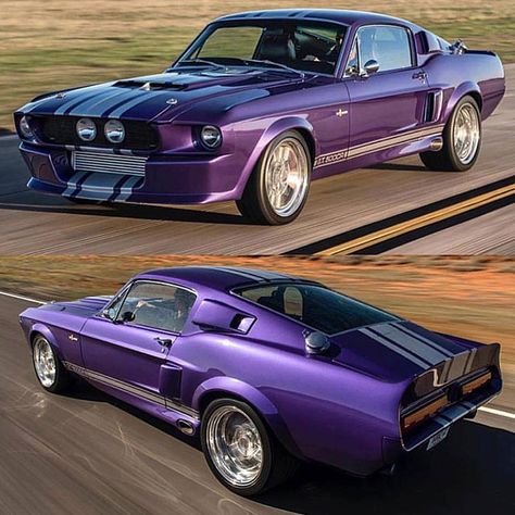 #Shelby GT500CR Venom | ThrottleXtreme.com Purple Mustang, Mustang Gt500, Shelby Mustang, Ford Mustang Car, Auto Retro, Classic Mustang, Shelby Gt, Ford Mustangs, Custom Muscle Cars