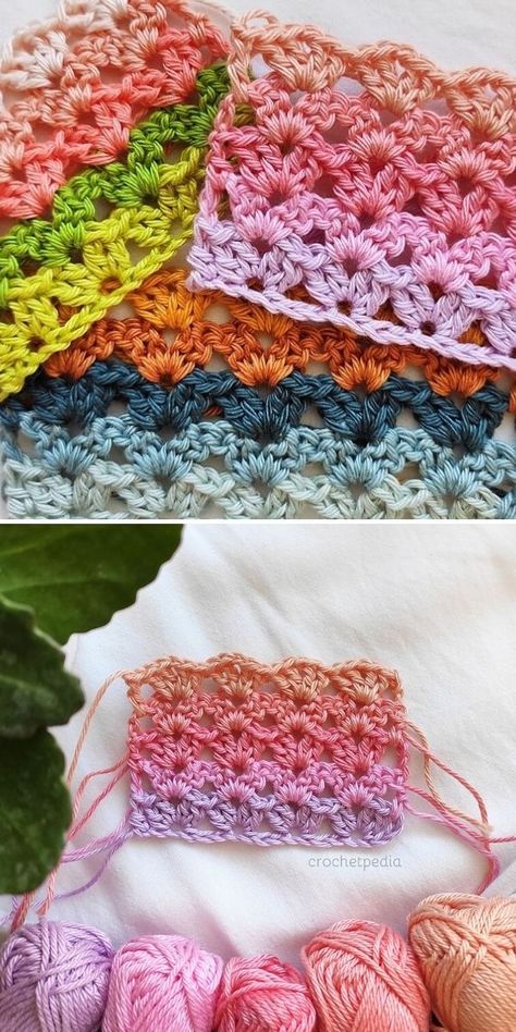 Decorative Crochet Stitches - Free Patterns and Tutorials - Pattern Center Amigurumi Patterns, Puff Stitch Blanket, Free Crochet Stitch Patterns, Crochet Stitch Patterns, Crochet Puff Stitch, Crochet Blanket Stitch Pattern, Crochet Garments, Decorative Crochet, Modern Crochet Blanket