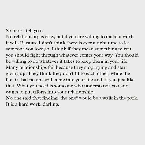 I won't keep saying what I want to say, what's in my heart, my mind, my soul...on the tip of my tongue and fingers, begging to be set free and given to you. I won't, because I have, several times over. And, I KNOW that you already know it all anyway. You know me in a way no one else does or ever will, which GUTS me, babe. I gave more of myself to you than I had ever thought possible, & the truth we both know is that I'll give you more, gladly. I love you. Is this really it? Is this all we are? True Quotes, Effort Quotes, Relationship Quote, Work Quotes, What’s Going On, Quotes For Him, Pretty Words, Feelings Quotes, Be Yourself Quotes