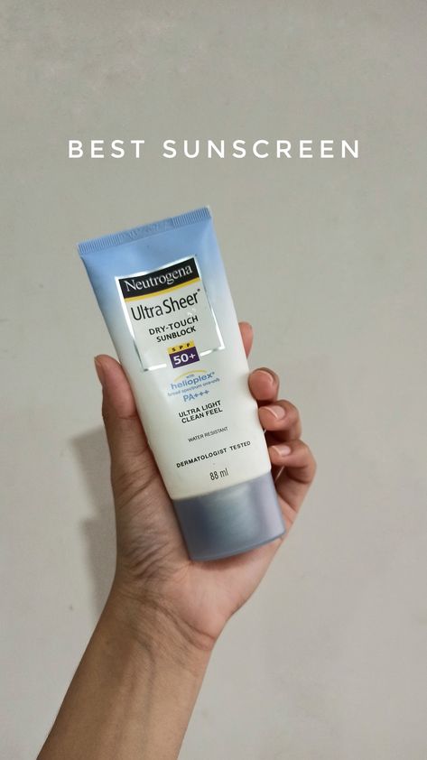 Neutrogena Sunscreen Spf 50, Best Light Weight Sunscreen, Neutrogena Ultra Sheer Sunscreen, Minimalist Sunscreen, Makeup Marketing, Neutrogena Sunscreen, Korean Skin Care Secrets, Best Sunscreen, Gentle Skin Cleanser