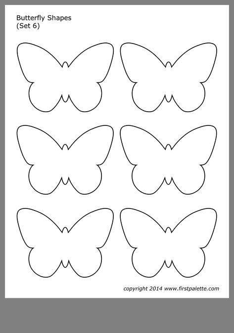 Butterfly Printable Template, Butterfly Shapes, Shapes Printable, Flower Templates Printable, Printable Shapes, صفحات التلوين, Butterfly Template, Butterfly Printable, Butterfly Butterfly