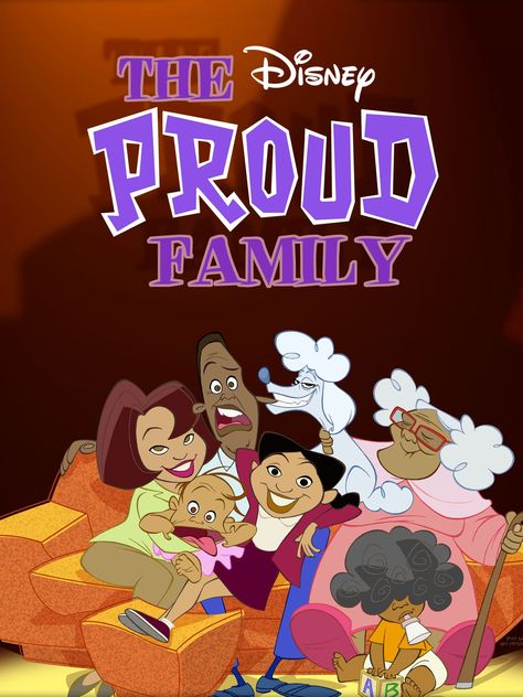 The Proud Family Aesthetic, Proud Family Aesthetic Wallpaper, The Proud Family Wallpaper, Proud Family Aesthetic, Good Tv Shows, Dragon Booster, 2000s Tv Shows, Black Sitcoms, Billy Y Mandy