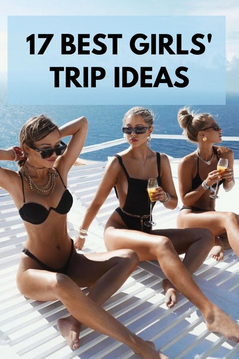 Don’t know how to plan a great girlfriends' trip on a budget? Here are 18 fun girls’ weekend getaway ideas. Cross a new, adventurous, awesome city off of your bucket list. Whether you want to travel to a beach or city destination, these are the best, most beautiful places to travel to, including California, Las Vegas and other cities in Europe. When it comes to bachelorette party tips, outfits, where to take pictures and things to do, I got you covered. #GirlsTrip #USA #WeekendGetaway #Summer Weekend Getaway Ideas, Girls Trip Destinations, Girlfriend Trips, Girls Weekend Getaway, Girlfriends Getaway, Bachelorette Trip, Girls Getaway, Cities In Europe, Vacation Resorts