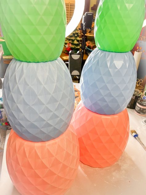 Dollar Tree Stacked Eggs, Dollar Tree Easter Diy 2024, Dollar Tree Stacking Eggs, Stackable Easter Eggs From Dollar Tree, Dollar Tree Stackable Eggs, Diy Dollar Tree Easter Crafts, Dollar Tree Easter Diy, Diy Easter Basket Ideas, Easter Crafts Dollar Store