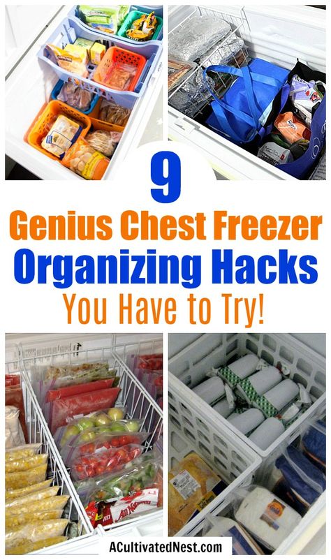 Organisation, Deep Freezer Organization, Freezer Storage Organization, Kitchen Hack Decor, Freezer Hacks, Chest Freezer Organization, Deep Freezer, Organizational Hacks, Kitchen Storage Hacks