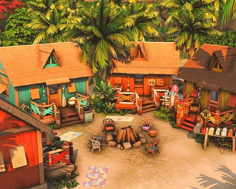 𝐓𝐇𝐄 𝐆𝐎𝐋𝐃𝐄𝐍 𝐀𝐆𝐄 - 𝐁𝐔𝐈𝐋𝐃𝐒 | Sulani beach huts 🏖️ | noCC EP: Get together, Island living 🏷️: @ea @thesims #sccregram #thesims #sims #eacreatornetwork #eagamechangers… | Instagram Sims 4 House Boat, Sims 4 Sulani Farm, Sims 4 Beach Cottage, Sims 3 Resort Ideas, Sims 4 Sulani Rental, Sims 4 Jungle Adventure House, Sims 4 Resort Build, Sims 4 Seafood Restaurant, Sims 4 Vacation Rental