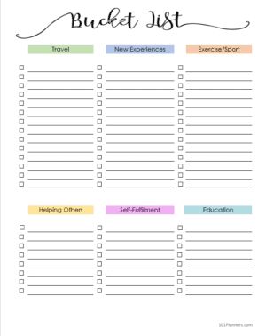 Bucket List Printable Bucket List Template, Bucket List Template Free Printable, Family Bucket List Printable, Free Printable Bucket List, Bucket List Template, Lifetime Bucket List, Printable Bucket List, Perfect Bucket List, Bucket List Printable