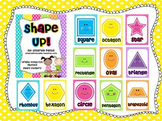 Free Shape Posters! 2d Shape Posters Free, Shapes Posters For Classroom Free, Shape Posters Preschool Free Printable, Preschool Posters Free Printable, Math Manipulative Labels, Preschool Posters, Head Start Classroom, Preschool Rules, Math Manipulative