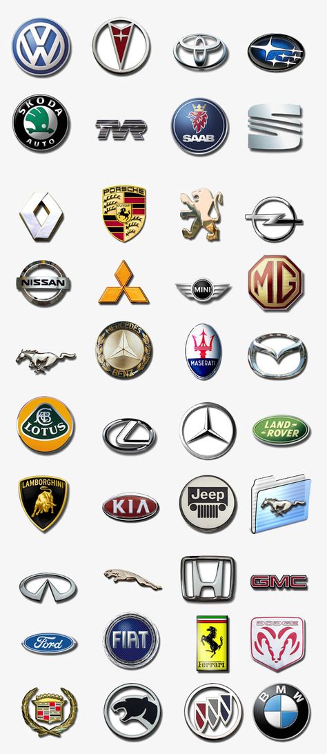 Cars Logos And Names, Car Symbols Logo, Marcidise Car, All Cars Logo, Car Logo Design Ideas, Cars With Names, Car Logos With Names, Logo Famous, All Car Logos