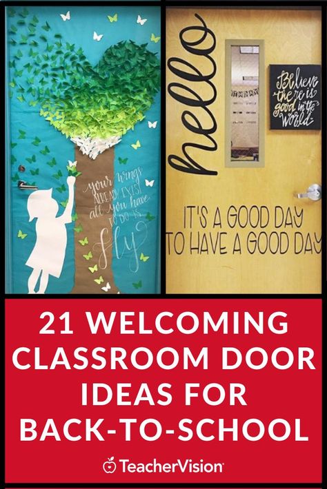 Inspirational Door Decorations, School Office Door Decorations, You Belong Here Classroom, Positive Classroom Door Ideas, Science Door Ideas, Butterfly Classroom Door Ideas, Inspirational Classroom Doors, School Counseling Door Decor, Library Door Decor