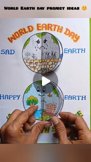 Environment Day Project Ideas, Save Earth Project, Earth Project Ideas, Save Earth Drawing Art, Environment Drawing Ideas, Save Environment Poster Drawing, Save Earth Save Life, How To Make Earth, Human Body Systems Projects