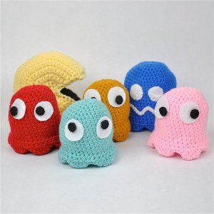 Geeky Crochet, Crocheted Toys, Yarn Crochet, All Free Crochet, Pac Man, Free Amigurumi, Lion Brand, Knit Or Crochet, Amigurumi Free Pattern