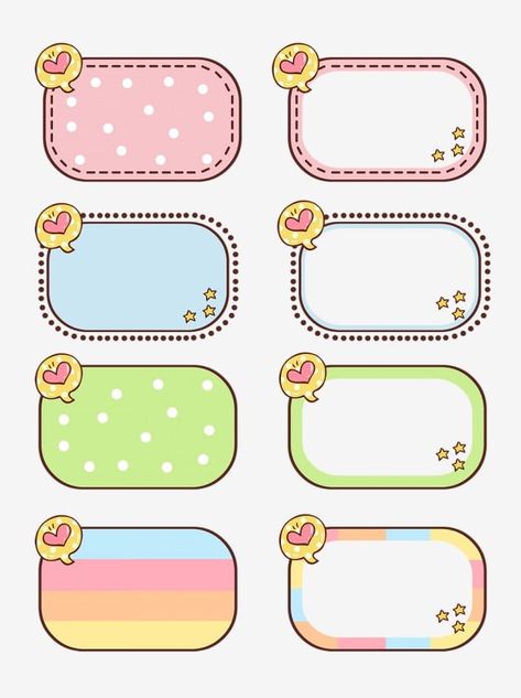 Hadiah Diy, Organizator Grafic, Cute Borders, Cartoon Cartoon, School Labels, School Stickers, Bullet Journal Stickers, Cartoon Vector, Cute Sticker