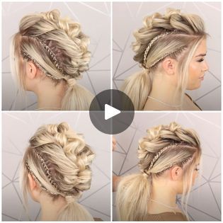 How To Do A Braided Viking Hairstyle! 😍✨ | hairstyle | How To Do A Braided Viking Hairstyle! 😍✨ | By Sweethearts HairFacebook Viking Braids For Women, Viking Bun Hair, Cute Bohemian Hairstyles, Viking Hair How To, Viking Updos For Long Hair, How To Viking Braids, Viking Braids Female Wedding, Viking Hairstyles Women Hair Tutorials, Girls Viking Hairstyles