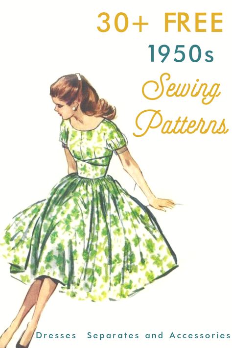 1950 Sewing Patterns, Style Sewing Patterns, Retro Hairstyles Tutorial, Diy Sy, 1950s Sewing Patterns, Patron Vintage, Costura Fashion, Sewing Magazines, Free Sewing Patterns