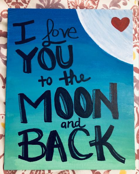 I love you to the moon and back canvas painting idea blue red heart boyfriend girlfriend Painting Ideas For Girlfriend Easy, Easy Painting Ideas For Girlfriend, His And Hers Canvas Painting Ideas, Cute Canvas Paintings For Girlfriend, Boyfriend Girlfriend Painting Ideas, Canvas Painting Ideas For Girlfriend, Paintings For Boyfriends Easy, Cute Paintings For Girlfriend, Easy Painting Ideas For Boyfriend