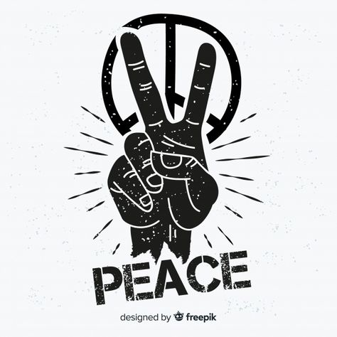 Hand peace symbol background | Free Vector #Freepik #freevector #background #hand #world #hand-drawn Croquis, Peace Logo Symbols, Peace Symbol Wallpaper, Peace Sign Images, Peace Sign Fingers, Youtube Pic, Peace Logo, Peace Symbols, Peace Fingers