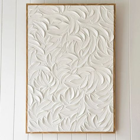 White canvas art