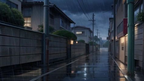 Gacha Life Alleyway Kos, Anime Ally Way Background, Anime Rainy Background, 1280x720 Background Aesthetic, Rainy Alleyway, Raining Background, Gacha Backgrounds Outside, Gacha Background, Street Background