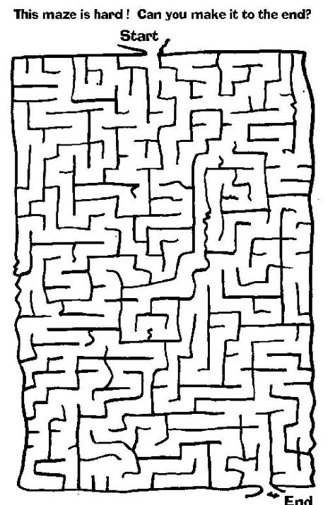 Printable Mazes - Print your Maze Hard puzzle | All Kids Network Hard Mazes, Maze Games For Kids, Maze For Kids, Mazes For Kids Printable, Coloring Games For Kids, Coloring Games, Maze Print, Maze Worksheet, Mario Coloring Pages