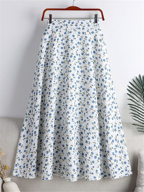 Specifications： Fabric Type:Broadcloth Age:18-24 Model Number:DF-5003/CMT Waistline:empire Dresses Length:Mid-Calf Decoration:NONE Silhouette:A-LINE Pattern Type:Print Style:Casual Material:Cotton,Polyester Gender:WOMEN Brand Name:Dozw Elasticity:Slight Strech Fit Type:Slim Fit Note: 1 inch = 2.54 cm. The measurements above are taken flat and may have a 0.4-0.8 inch difference due to manual measurement. Please check the size chart carefully before buying. If you have any questions about the size Empire Dresses, Mode Ulzzang, Umbrella Skirt, Long Skirts For Women, Women Skirts, New 2023, Ski Women, Empire Dress, Summer Black