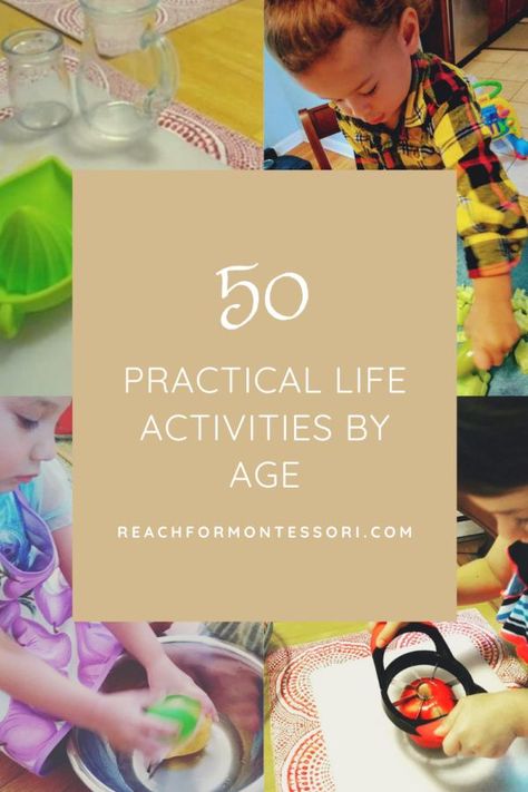 Montessori, Montessori Practical Life Activities, Activities List, Life Activities, Practical Life Activities, Montessori Practical Life, List Of Activities, Practical Life, Book Cover