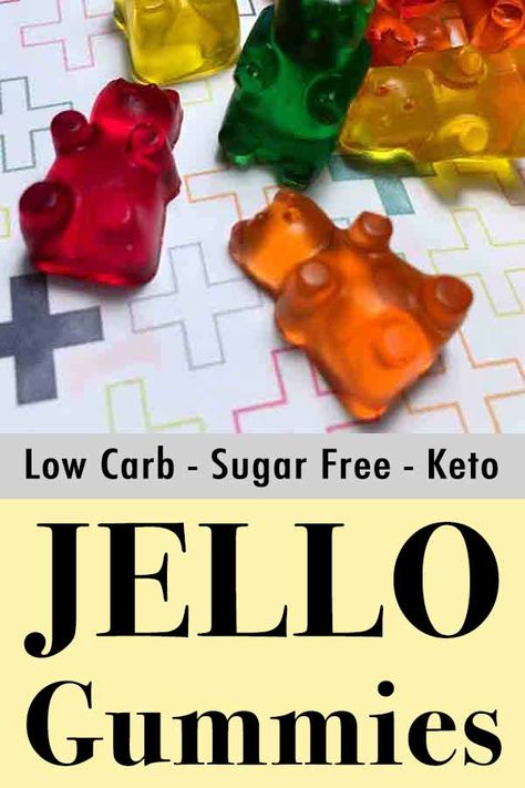 These Keto gummy bears have zero carbs, so they make great low carb treats.  And you can eat all the sugar free gummies that you like, with zero guilt. Essen, Acai Recipe, Jello Gummies, Sugar Free Gummies, Keto Jello, Keto Kids, Homemade Gummies, Kids Treats, Keto Deserts