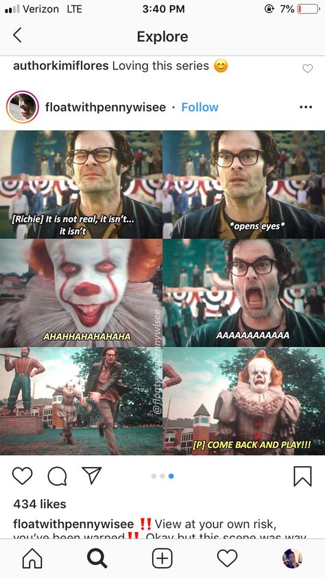 Humour, It Fandom, Bill From It, Funny Pennywise, It Characters, Scary Clown Movie, It Film, It Memes, Es Pennywise