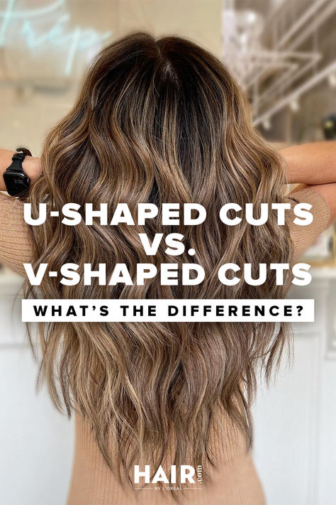 If you’re tired of your blunt cut, consider adding interest with a U-cut or a V-cut. Keep reading for everything you need to know before hitting the salon. V Long Layered Haircuts, U Shape Layered Haircut Medium, V Shaped Haircut Vs Straight, V Shape Long Layers, Long Hair Tapered Ends, Long Hair Cuts With Layers Straight V Shape, V Cut With Layers Medium Hair, Haircut With V In Back, Long Hair Shapes Back