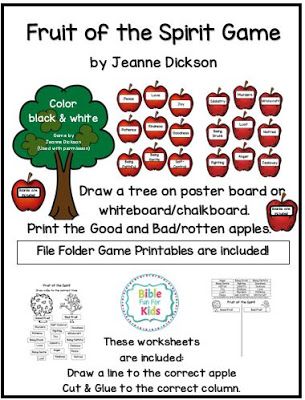 Fruit of the Spirit Game, worksheets and File Folder Game #Biblefun #Bibleforkids #Biblegame #fruitoftheSpirit Fruit Of The Spirit Games Activities, Fruit Of The Spirit Lessons For Preschoolers, Fruit Of The Spirit Craft For Teens, Fruit Of Spirit Crafts For Kids, Fruit Of The Spirit Games For Kids, Fruit Of The Spirit Vbs, Fruit Of The Spirit Games, Fruit Of The Spirit Crafts, Fruit Of The Spirit Activity